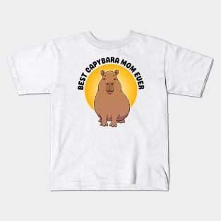 Best Capybara Mom Ever Kids T-Shirt
